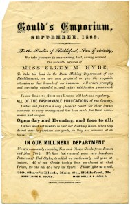 Gould's Emporium advertisement