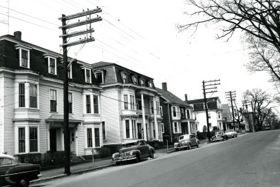 Image 0772. Apartment buildings on Main Street @ Elm Street (across from St. John's Building).